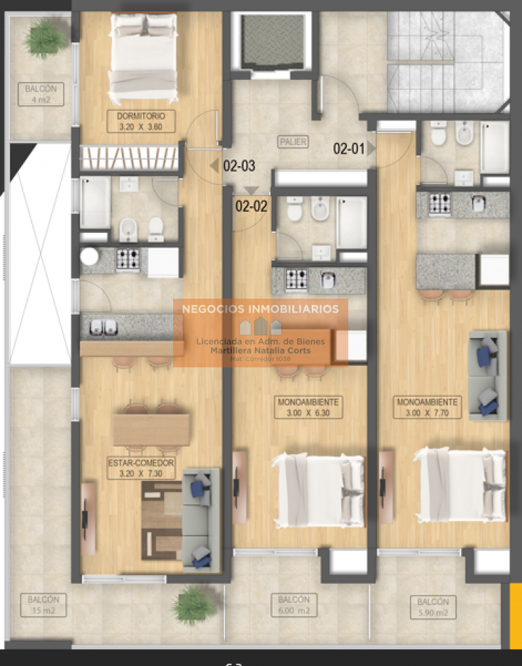 Departamento de 1 dormitorio a estrenar en Maipu 2100 